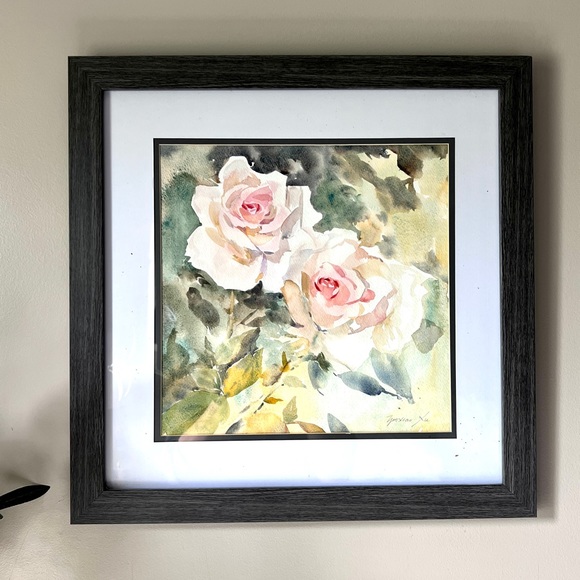 “Roses from my garden”.Original hand-painted watercolor.